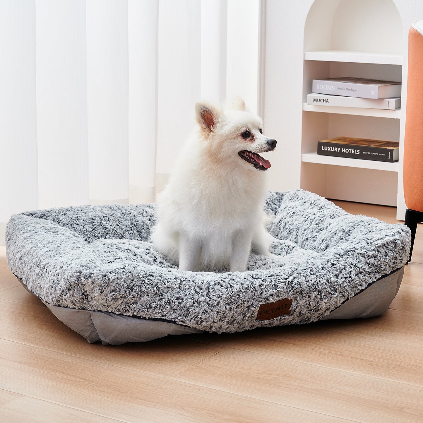 Swirl Rose Velvet Dog Beds - The Paw Father