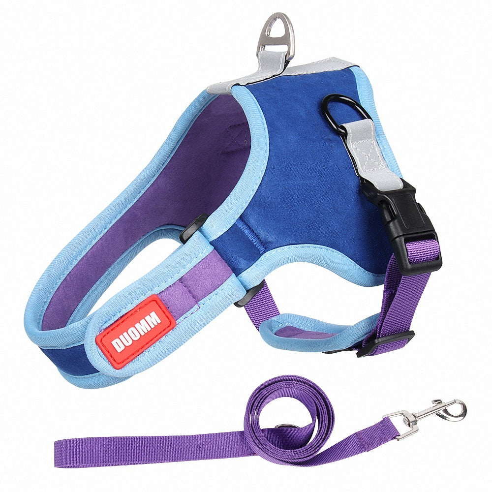 Suede Dog Harness & Leash - The Paw Father