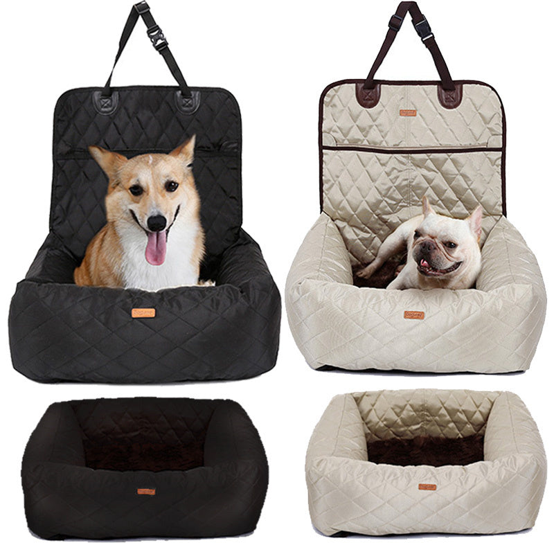 2 In 1 Pet Carrier Folding Car Seat Bed - The Paw Father