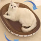 Cat Scratch Bed Oval Cat Scratcher Cardboard 2 In 1 Cat Scratch Pad Bowl Nest For Indoor Cats Round Lounger Couch For Cat Kitten Grinding Claw Stress Relief Furniture Protection