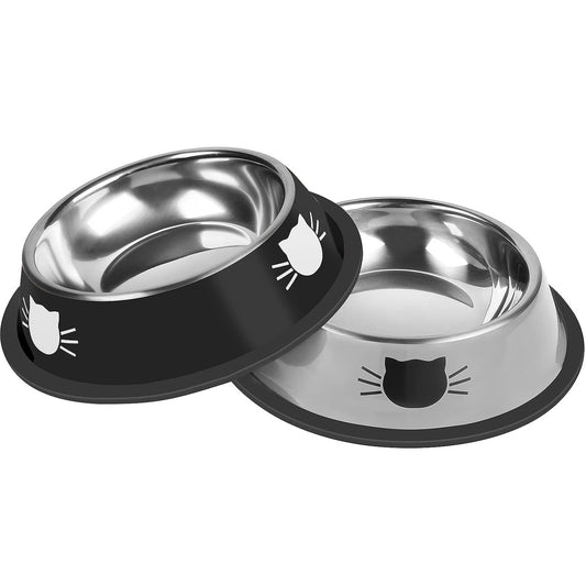 Pet Non-Slip Stainless Steel Food Bowls - The Paw Father