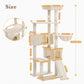 60.62 Inches Multi-Level Cat Tree Cat Tower For Indoor Cats With Sisal-Covered Scratching Post, Cozy Cat Condo, Padded Top Perch For Indoor Cats