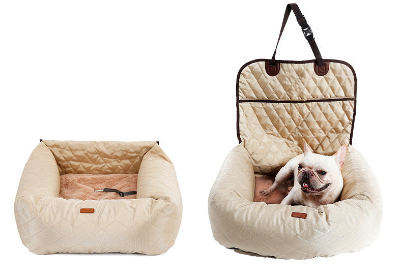 2 In 1 Pet Carrier Folding Car Seat Bed - The Paw Father